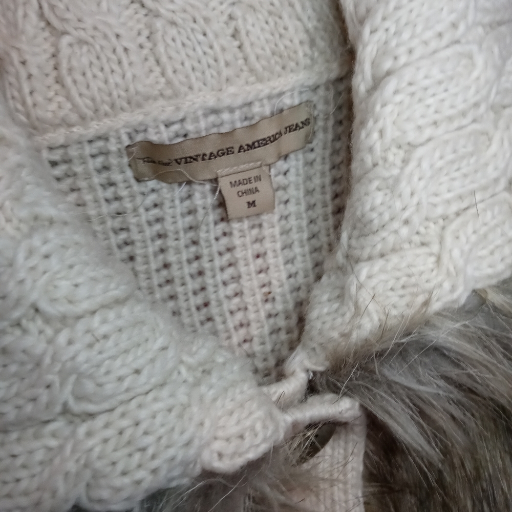 Nine West Vintage America Jeans Alpaca blend sweater vest - Picture 3 of 3